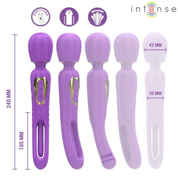 INTENSE - CHRISTY VIBRATING WAND WITH FLIPPING TONGUE