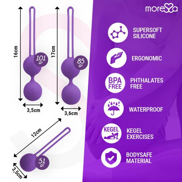 MORESSA - OSIAN SET PREMIUM LILAC SILICONE
