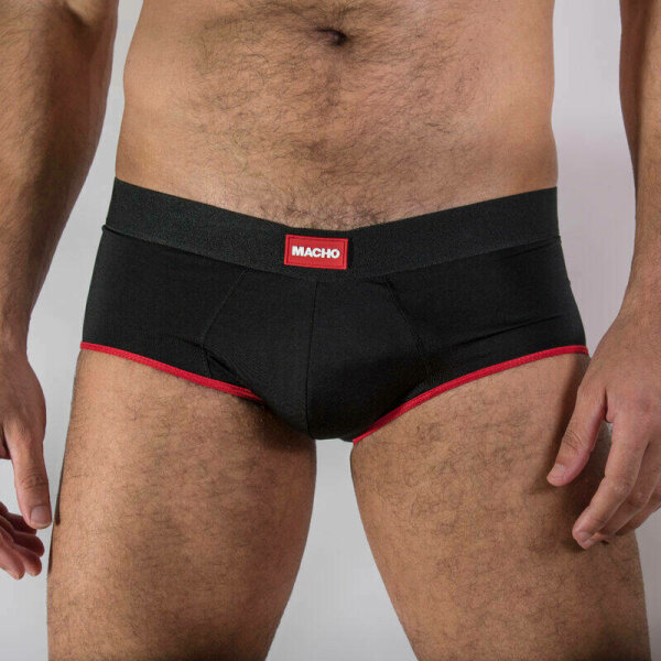 MACHO - MS24R CALZONCILLO BRIEF DARK ROJO