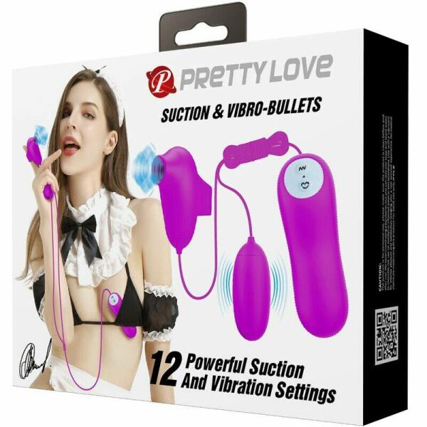PRETTY LOVE - VIBRATING BULLET AND SUCTION CUP