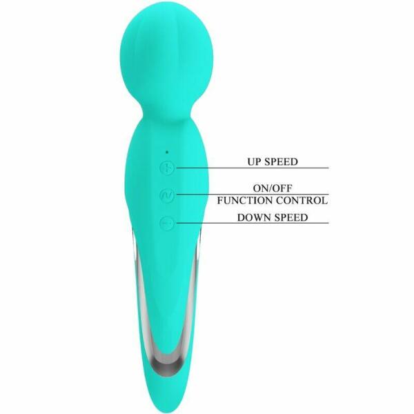 PRETTY LOVE - WALTER VIBRATOR WAND AQUA GREEN