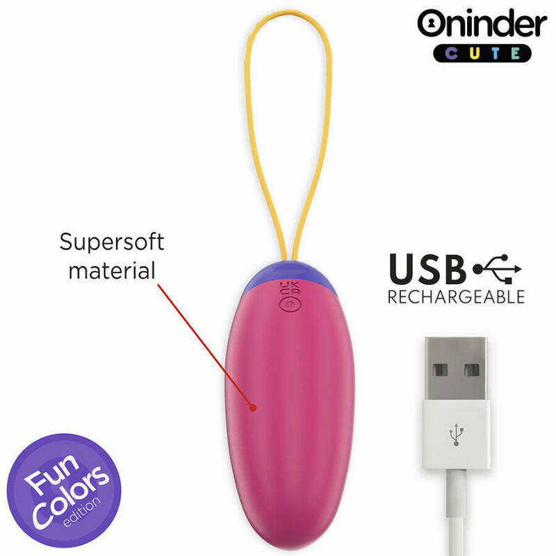 ONINDER CUTE - LOVE PLEASURE VIBRO-WAVE TAPPING SILICONE EGG - FREE GLOBAL APP