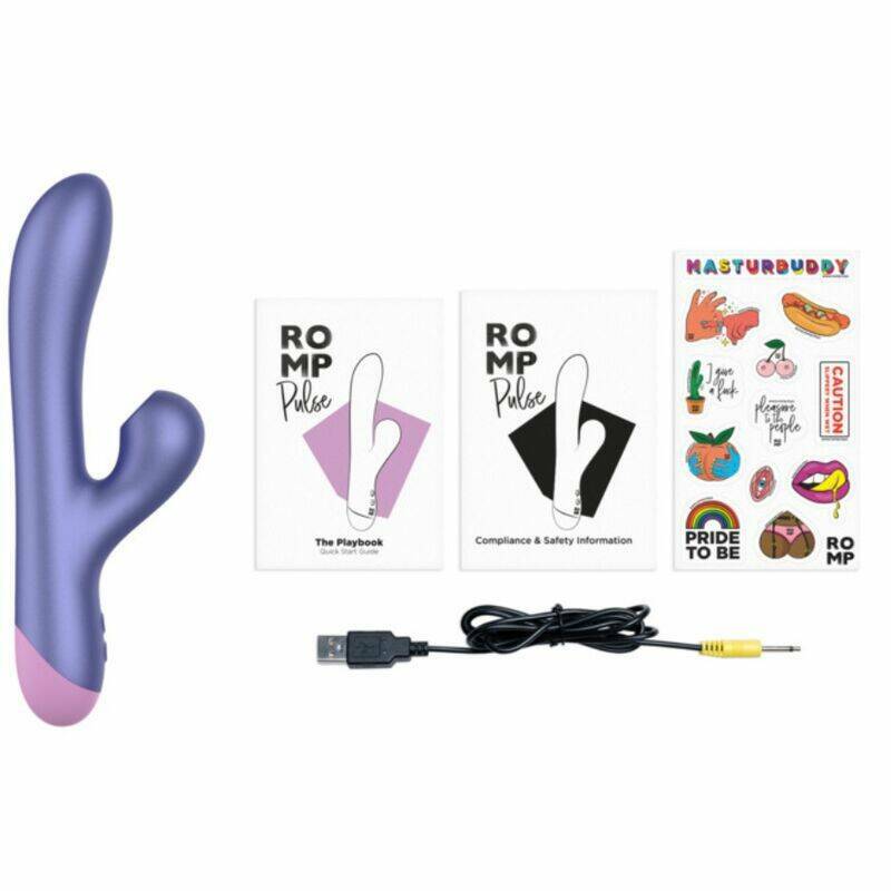 ROMP - PULSE RABBIT DUAL G-SPOT VIBRATOR ELECTRIC BLUE