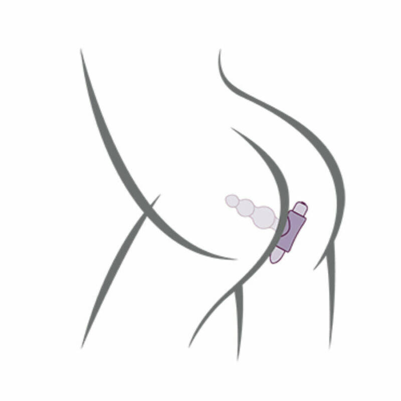 ROCKS- OFF - PETITE SENSATIONS BUBBLES ANAL PLUG VIBRATOR BLACK