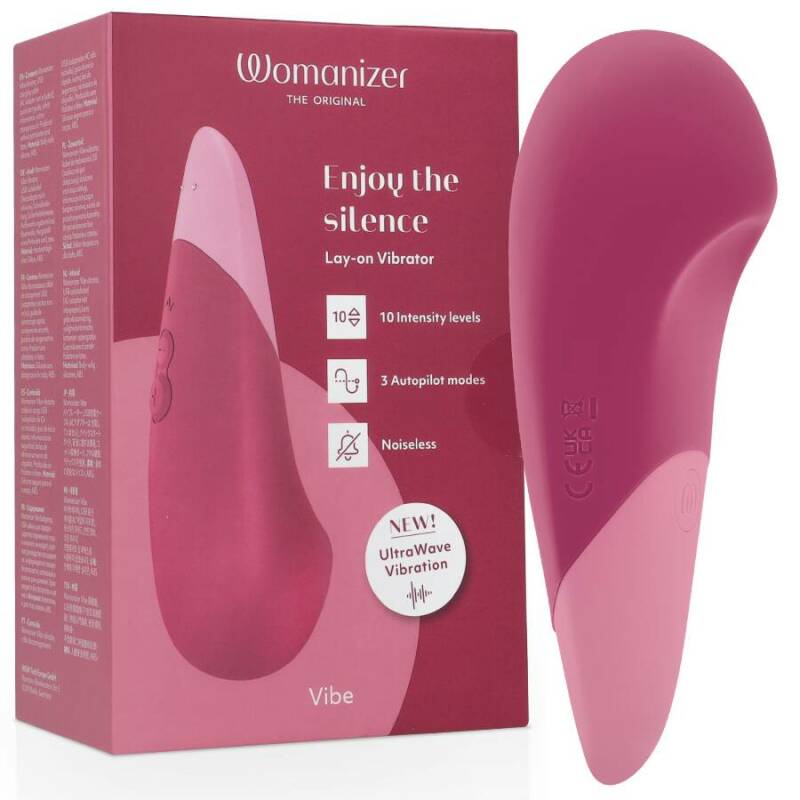 WOMANIZER - VIBE LAY-ON SILENT VIBRATOR DUSKY PINK