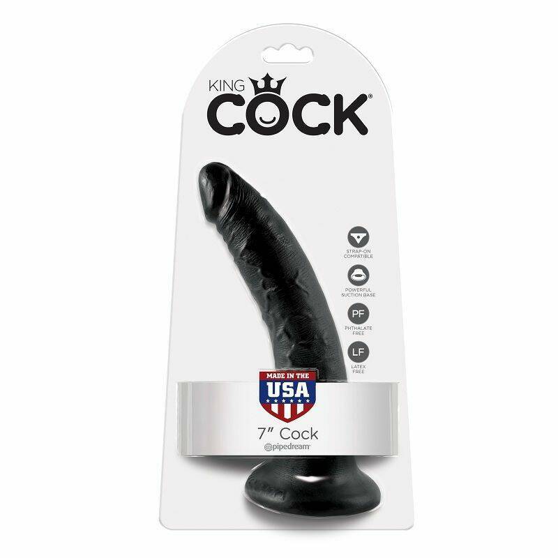 KING COCK - DILDO BLACK 17.8 CM