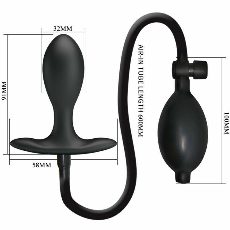 PRETTY LOVE - INFLATABLE ANAL PLUG BLACK