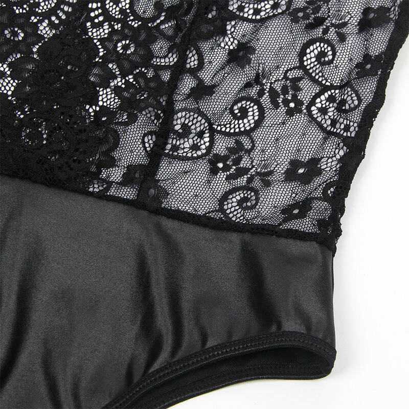 SUBBLIME - 954383 SEXY BODY WITH GARTER BELT BLACK S/M