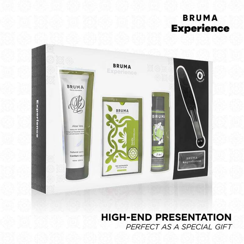 BRUMA XPERIENCE - SWEET WATERMELON TEMPTATION KIT WITH ORGASM ENHANCER