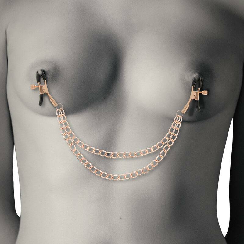 COQUETTE CHIC DESIRE - FANTASY METAL NIPPLE CLIPS WITH CHAIN