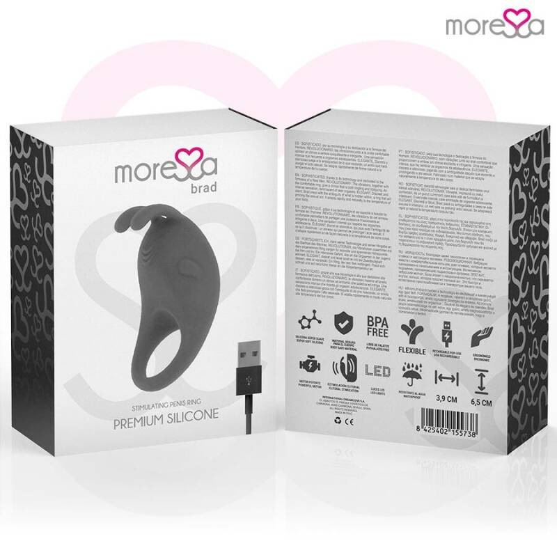 MORESSA - BRAD PREMIUM SILICONE RECHARGEABLE BLACK
