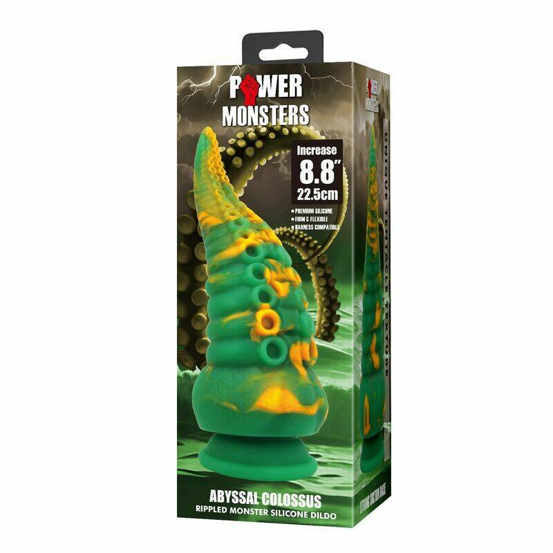 POWER MONSTERS - ABYSSAL COLOSSUS BICOLOR FANTASY SILICONE DILDO 22.5 CM Ø 6 CM