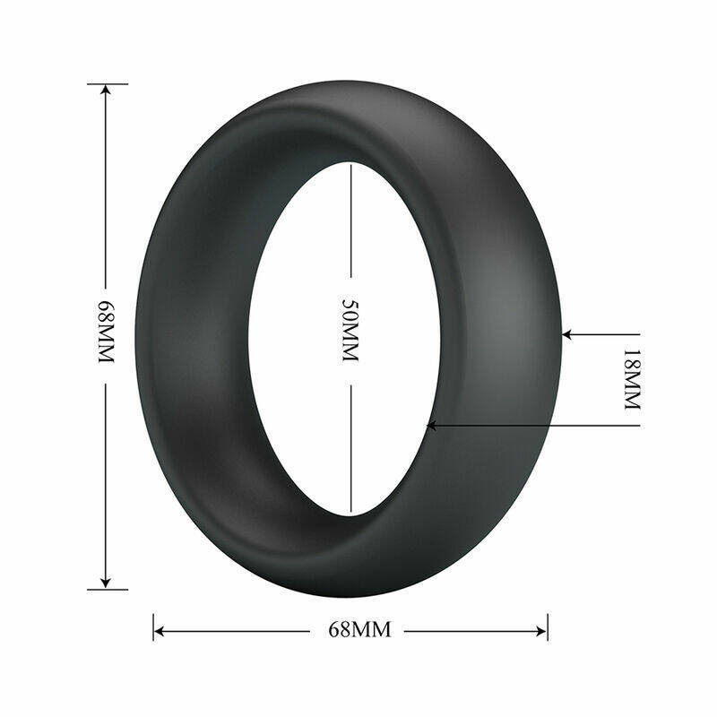 CRAZY BULL - ELIO SILICONE COCK RING BLACK