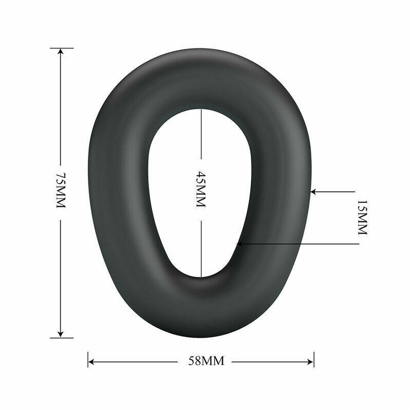 CRAZY BULL - VESPER SUPER SOFT SILICONE COCK RING BLACK
