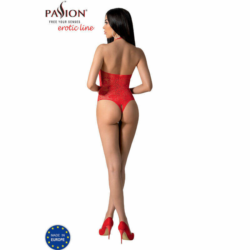 PASSION - BS094 RED BODYSTOCKING ONE SIZE