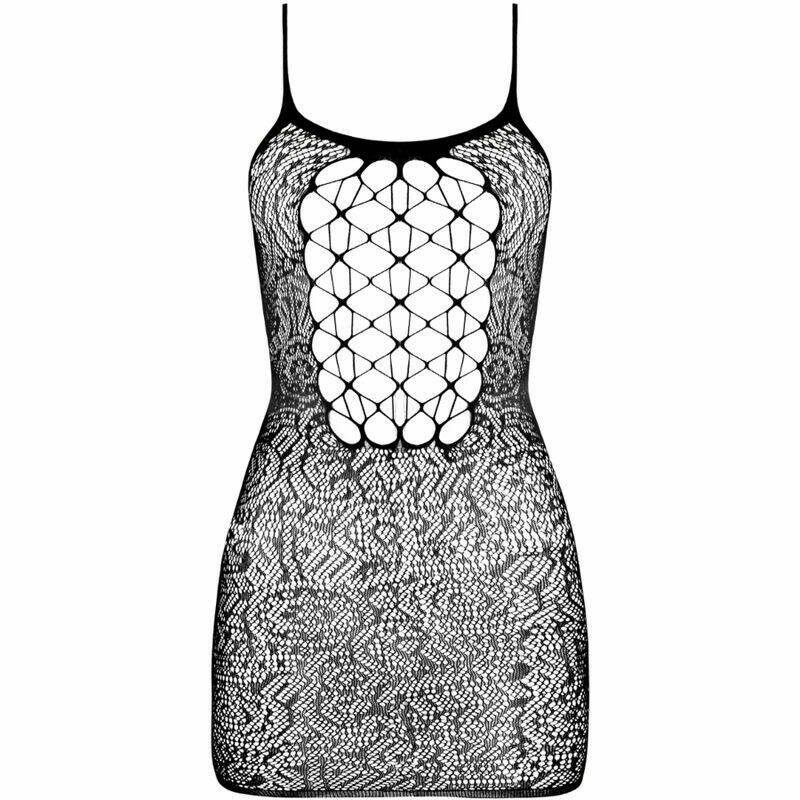 PASSION - BS096 BLACK BODYSTOCKING ONE SIZE