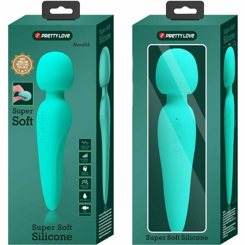 PRETTY LOVE - MEREDITH MASSAGER 12 VIBRATION MODES AQUA GREEN