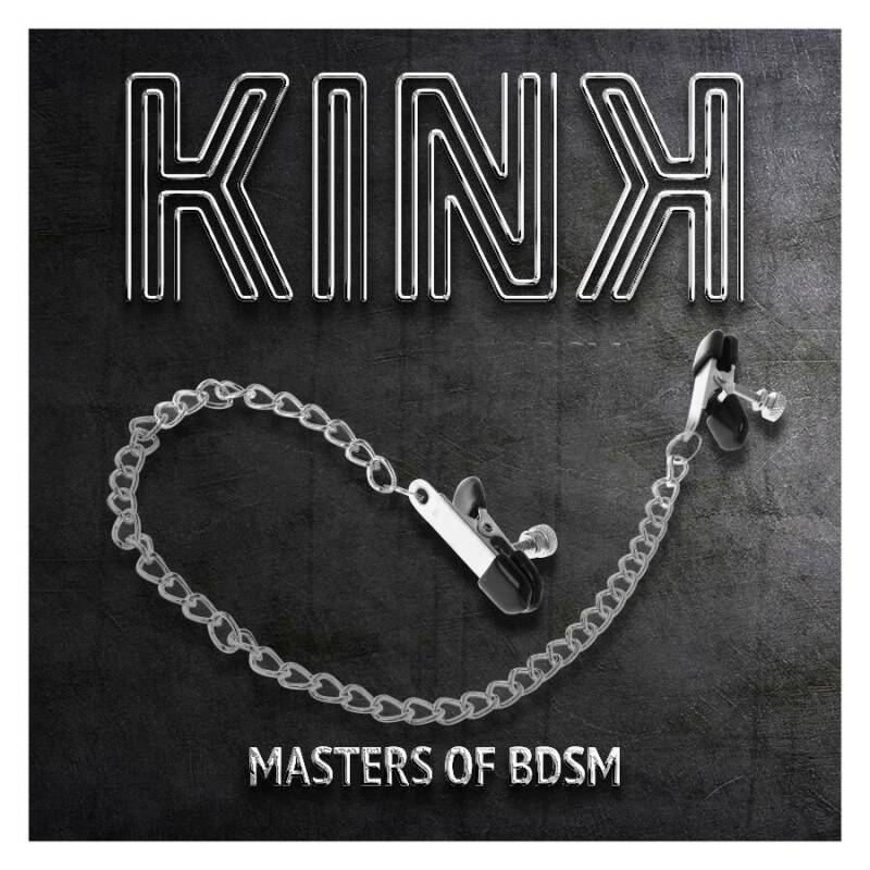 KINK - FLAT CHAIN NIPPLE CLAMPS SILVER 34 CM