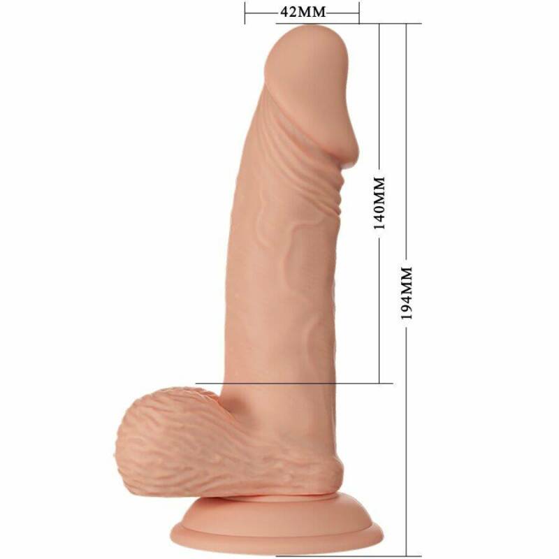 BAILE - BEAUTIFUL ENCOUNTER ZEBULON FLEXIBLE REALISTIC DILDO 19.4 CM NATURAL