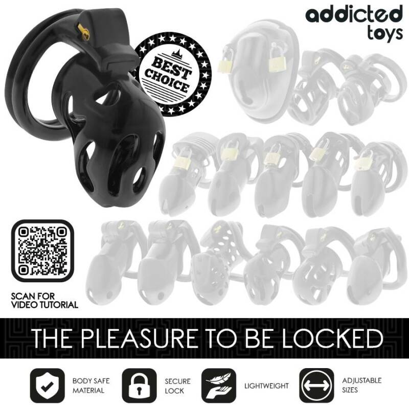 ADDICTED TOYS LOCKED - SEALED CRYPT PENIS CAGE 8 CM