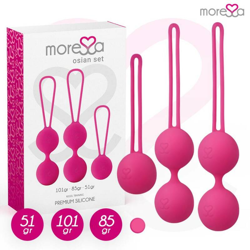 MORESSA - OSIAN SET PREMIUM SILICONE PINK (Osian One - 51 g | Osian Two - 101 g | Osian Three 85 g)
