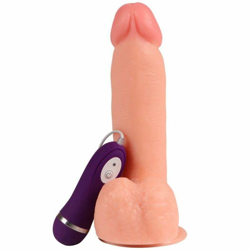 SHEQU - ADAM VIBRATOR DILDO WITH REMOTE CONTROL 21 CM