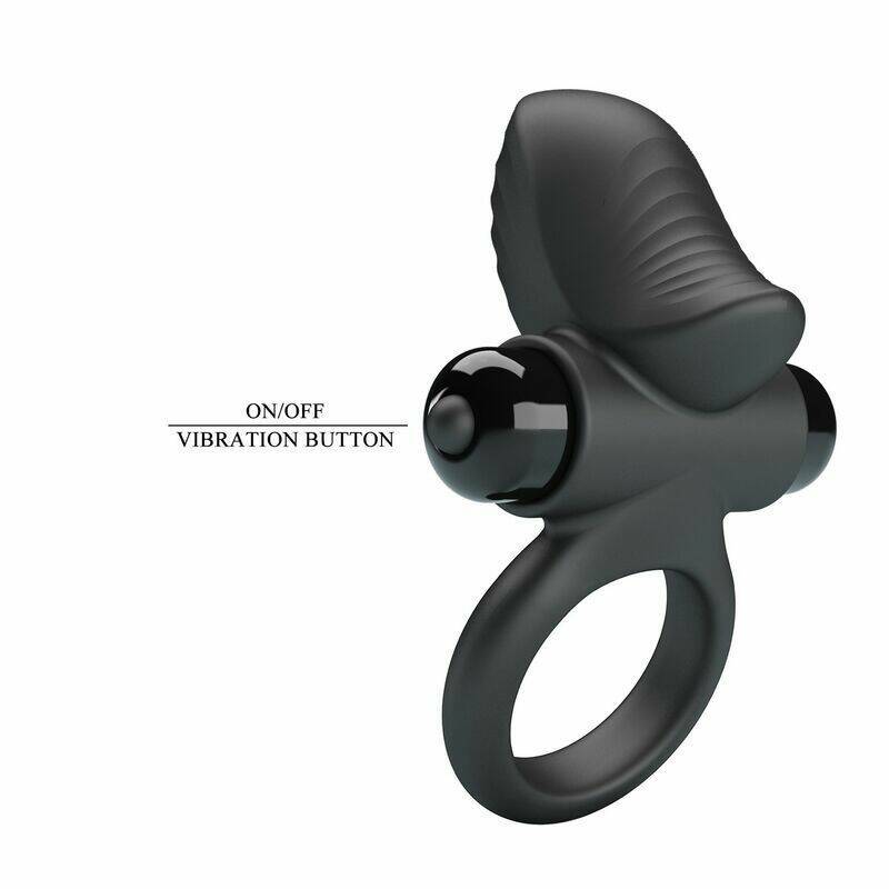 PRETTY LOVE - ADRIEN VIBRATING PENIS RING 10 FUNCTIONS BLACK