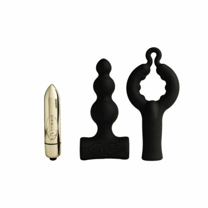 ROCKS- OFF - PETITE SENSATIONS BUBBLES ANAL PLUG VIBRATOR BLACK