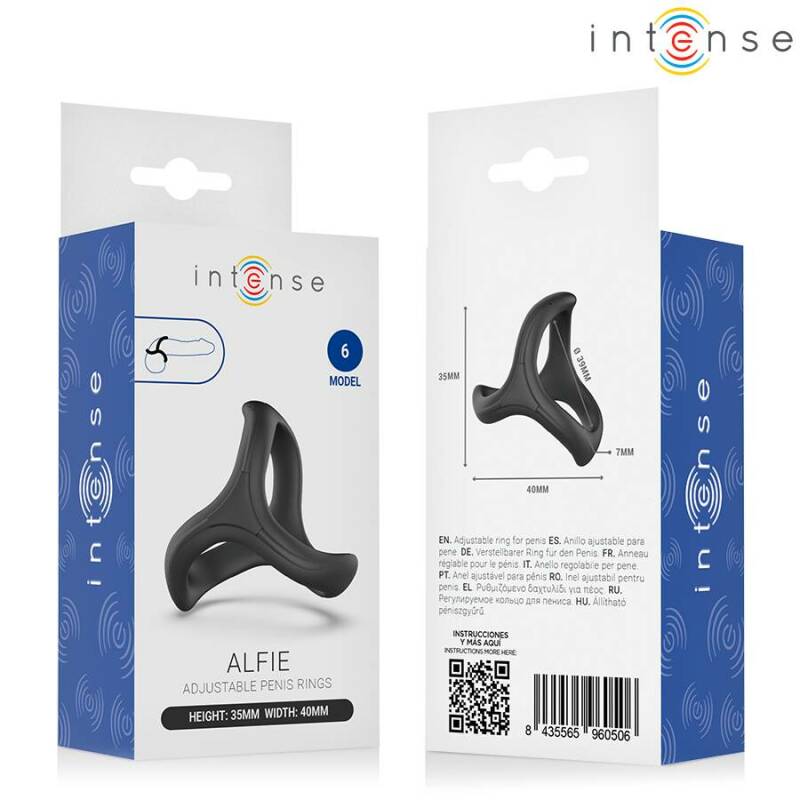 INTENSE - ALFIE ADJUSTABLE TRIPLE PENIS RING MODEL 6