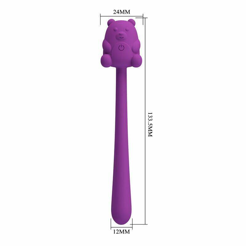 PRETTY LOVE - CUTE BEAR FLIRTING STICK RECHARGEABLE VIBRATOR