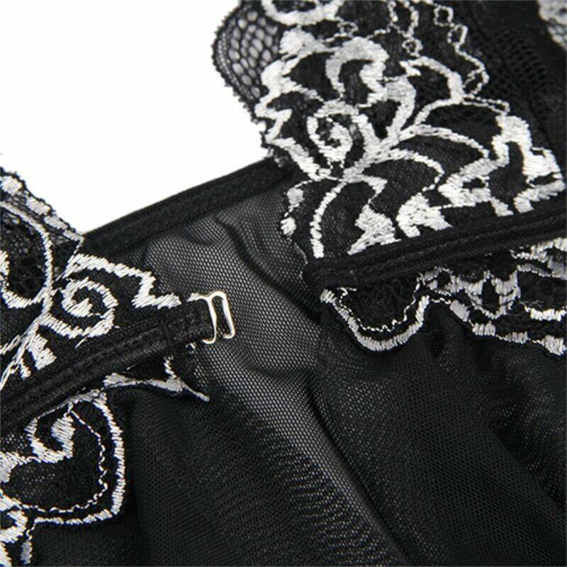 SUBBLIME - BABYDOLL FABRIC TULLE CHEST LACE L/XL