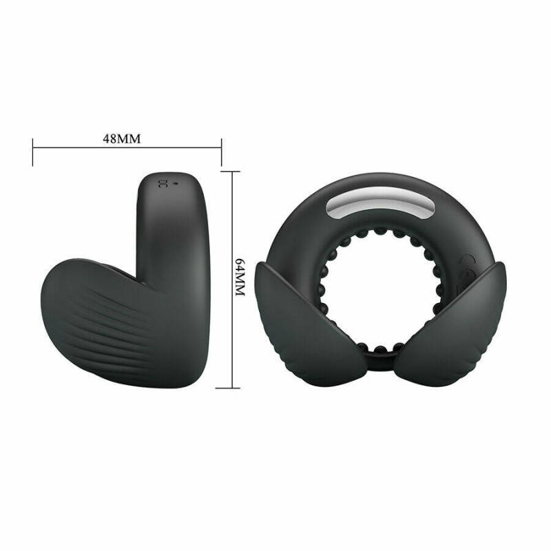 PRETTY LOVE - QUENTIN PENIS RING WITH TESTICULAR STIMULATOR