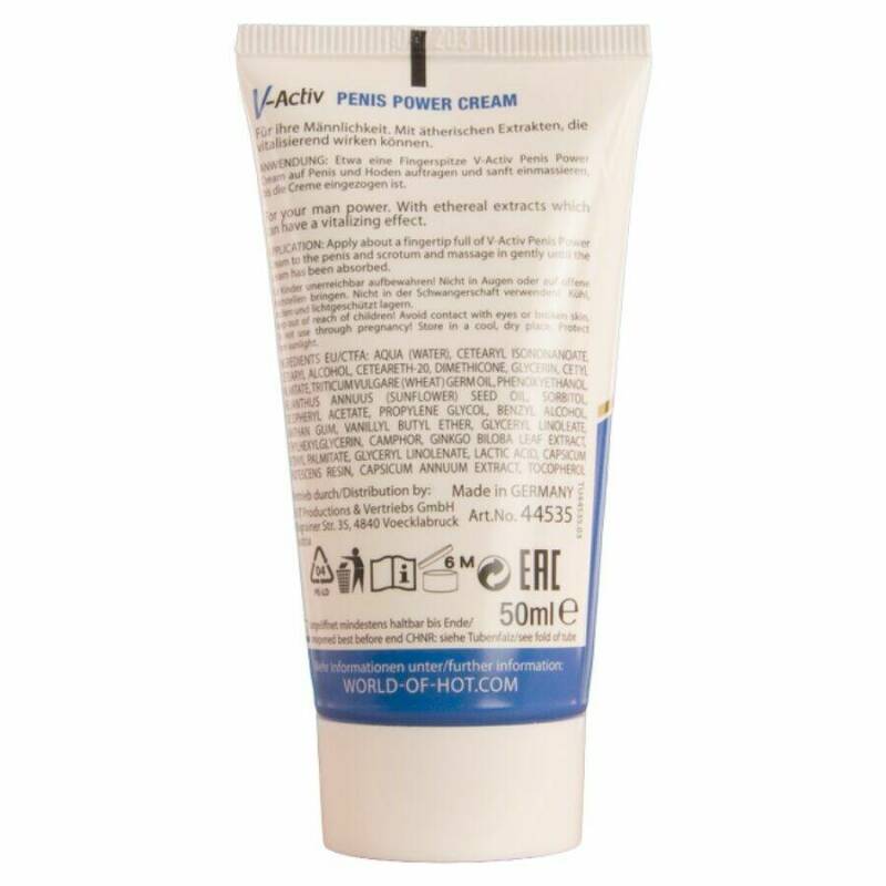 HOT - V-ACTIV PENIS POWER CREAM FOR MEN 50 ML