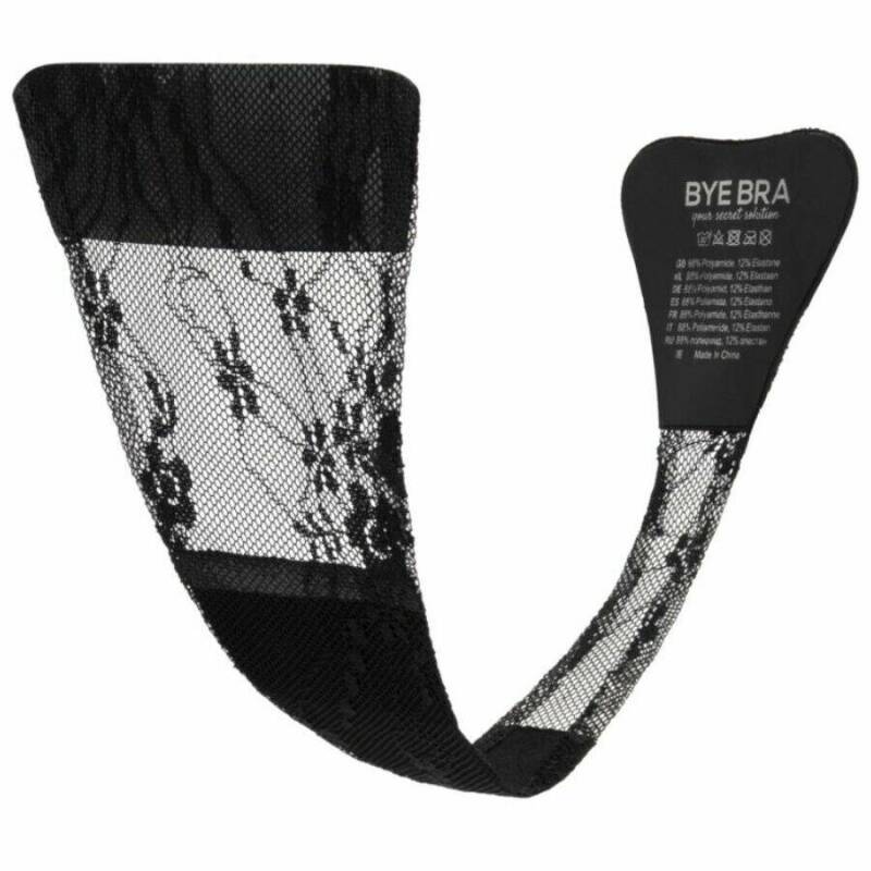 BYE-BRA - ADHESIVE THONG LACE BLACK ONE SIZE