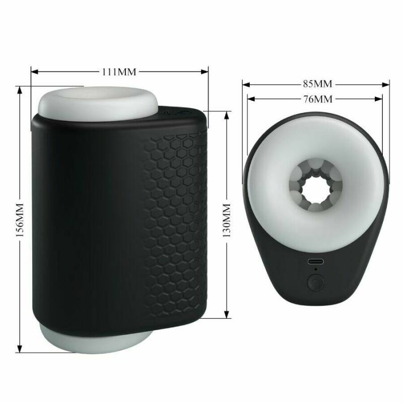 PRETTY LOVE - DJ GIRL MALE MASTURBATOR WITH VIBRATION 5 SETTINGS NEGRO