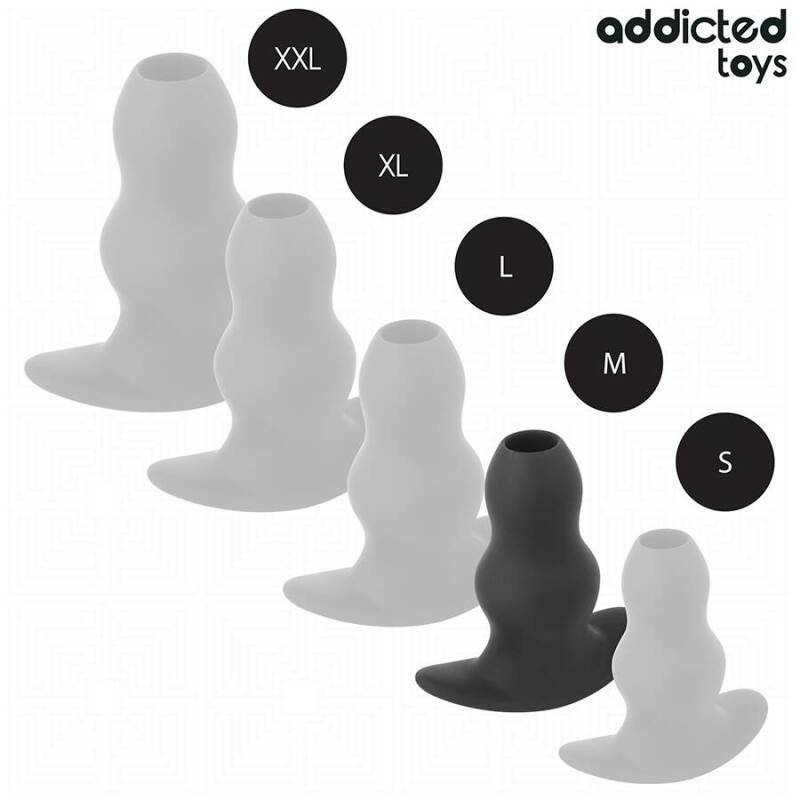 ADDICTED TOYS - HOLLOW ANAL PLUG SILICONE SIZE M 9.6 CM