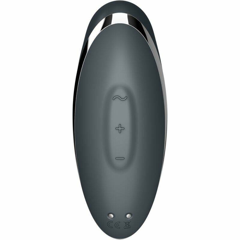 SATISFYER - TAP & CLIMAX 2 VIBRATOR & STIMULATOR GREY