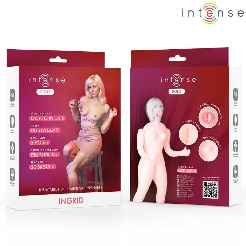 INTENSE DOLLS - INGRID INFLATABLE DOLL WITH THREE ORIFICES