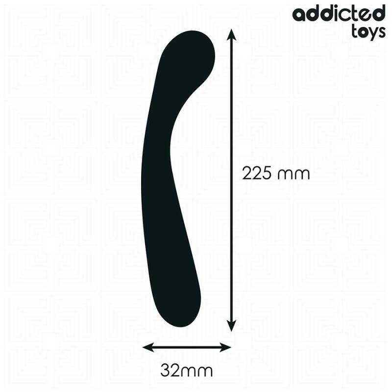 ADDICTED TOYS - DOUBLE ANAL MASSAGER SILICONE 22.5 CM