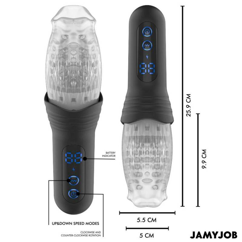 JAMYJOB - BLOW-R MASTURBATOR WITH THRUSTING AND ROTATION