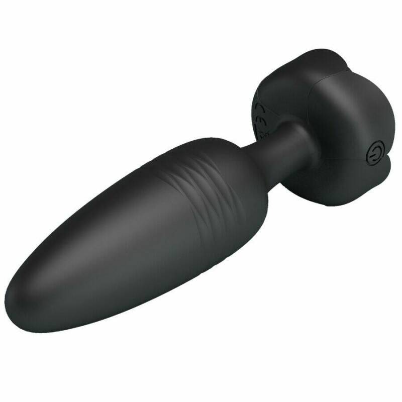 PRETTY LOVE - TARION ANAL PLUG WITH  LED LIGHT BLACK 12.5 CM