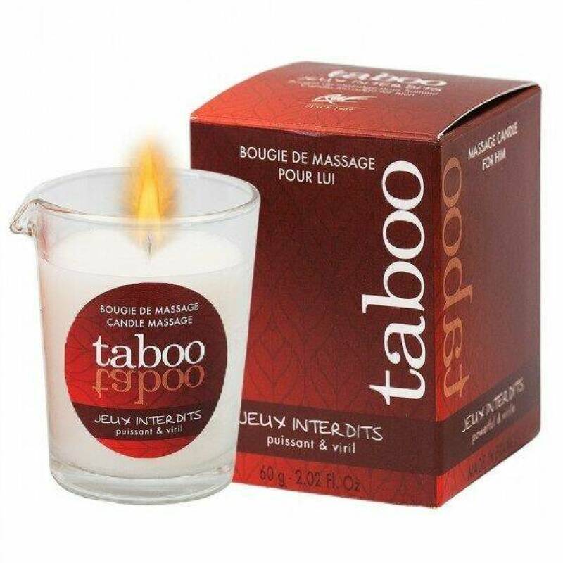 RUF - TABOO MASSAGE CANDLE FOR HIM JEUX INTERDITS WILD LICHEN SCENT