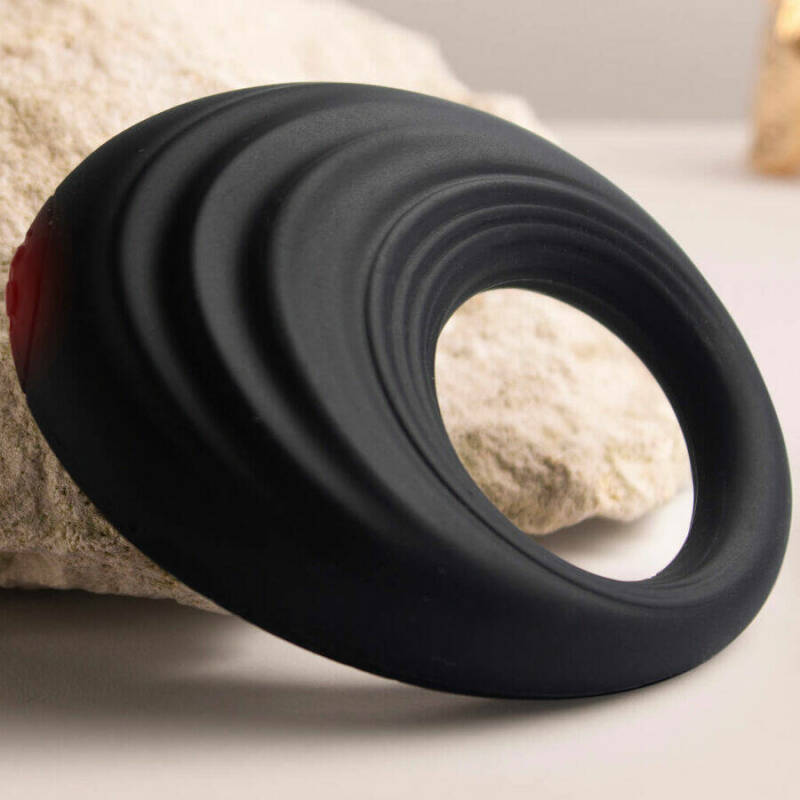 ROCKS-OFF - SPIRE BLACK VIBRATING PENIS RING
