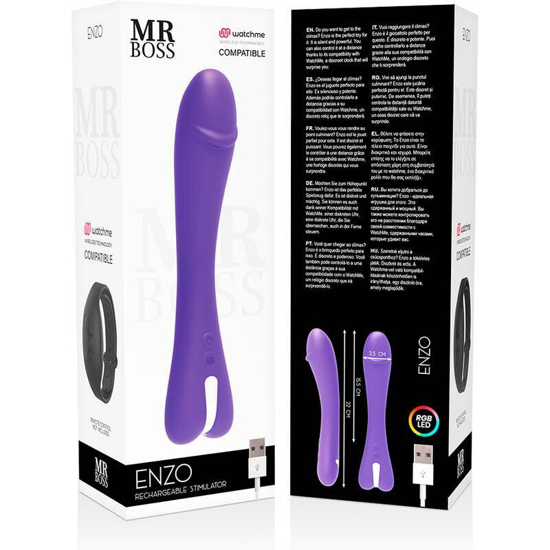 MR BOSS - ENZO VIBRATOR + WATCHME REMOTE CONTROL