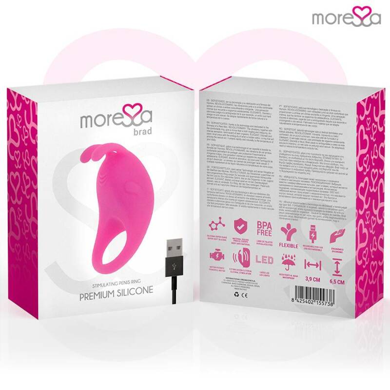 MORESSA - BRAD PREMIUM SILICONE RECHARGEABLE PINK