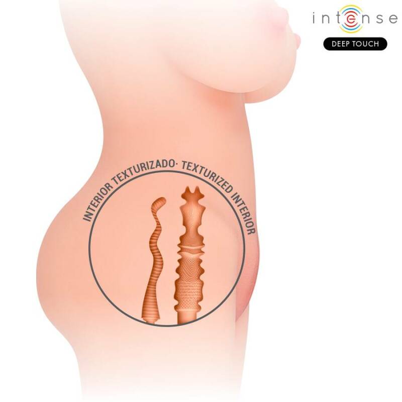INTENSE DEEP TOUCH - JESSE TORSO DOUBLE VAGINA & ANO MASTURBATOR