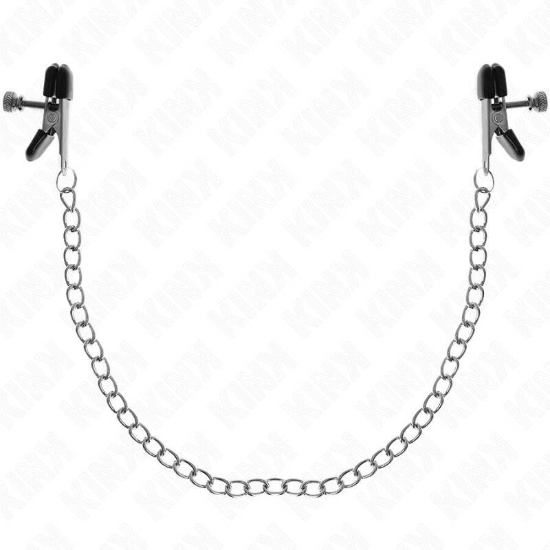 KINK - FLAT CHAIN NIPPLE CLAMPS SILVER 34 CM