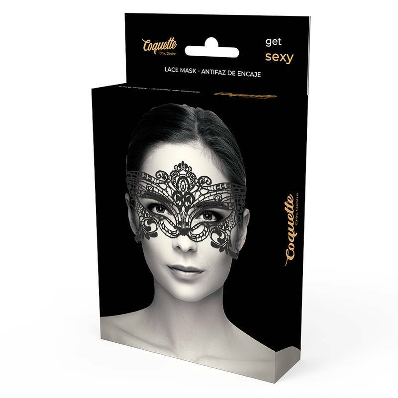 COQUETTE CHIC DESIRE - LACE MASK BLACK