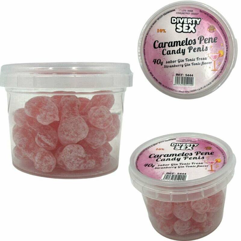 DIABLO PICANTE - 20 GIN & TONIC FLAVORED PENIS CANDIES