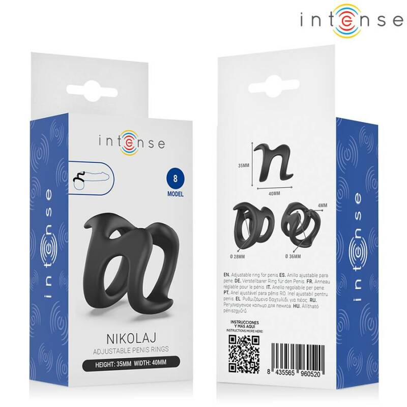 INTENSE - NIKOLAJ ADJUSTABLE PENIS RING MODEL 8